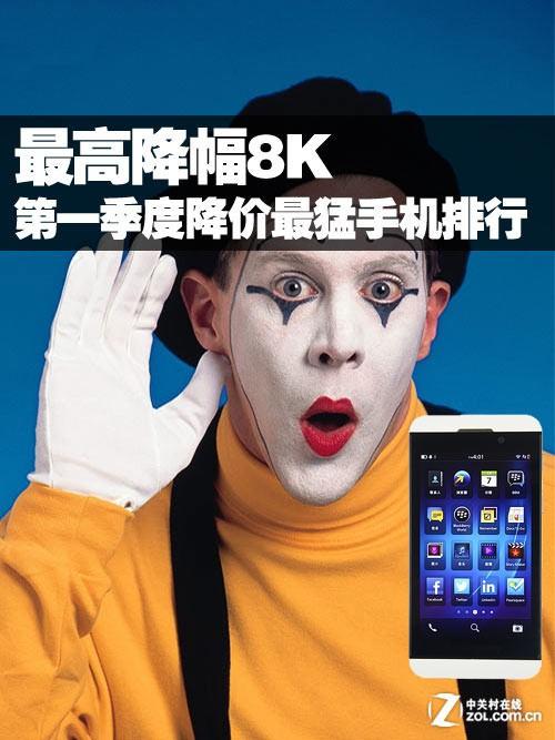 最高降幅8K 第一季度降价最猛手机排行榜 