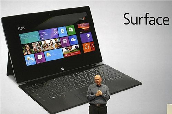 上财年Surface平板电脑销售额8.53亿美元