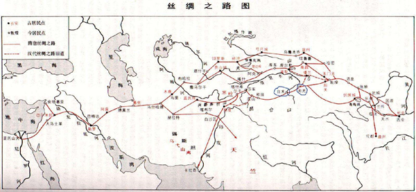 丝绸之路图